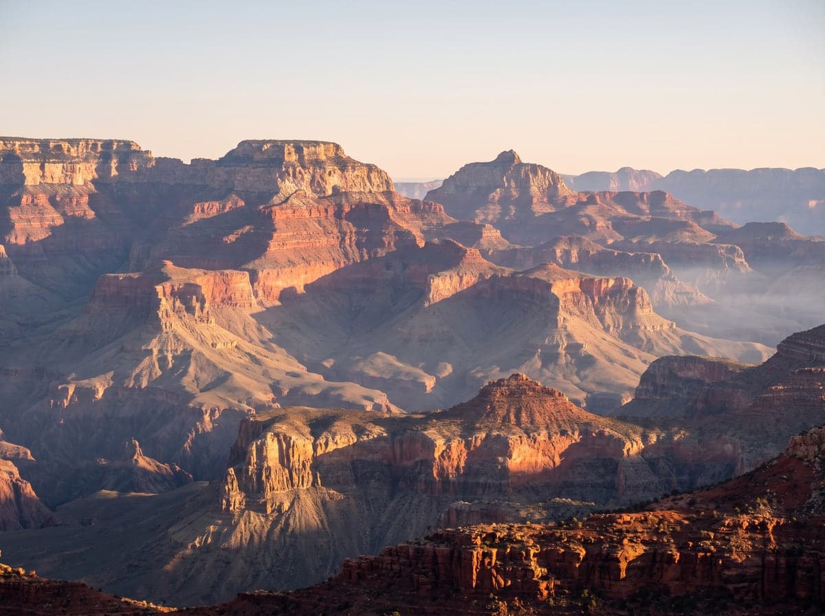 The Grand Canyon at sunrise from the South Rim, Arizona