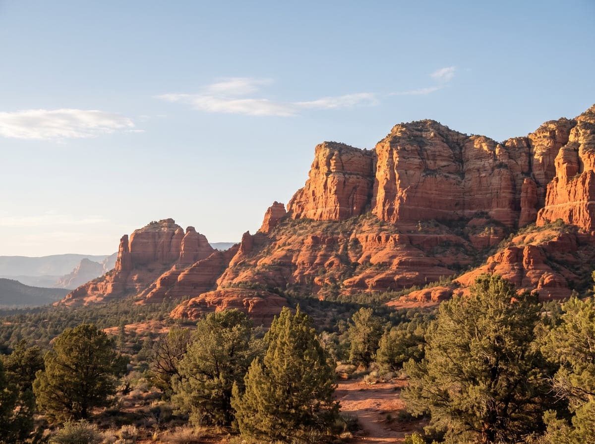 Red rock buttes above Sedona, Arizona