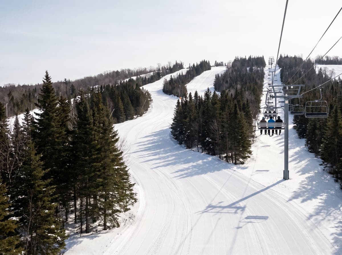 Ski slopes at Blue Mountain near Collingwood, Ontario