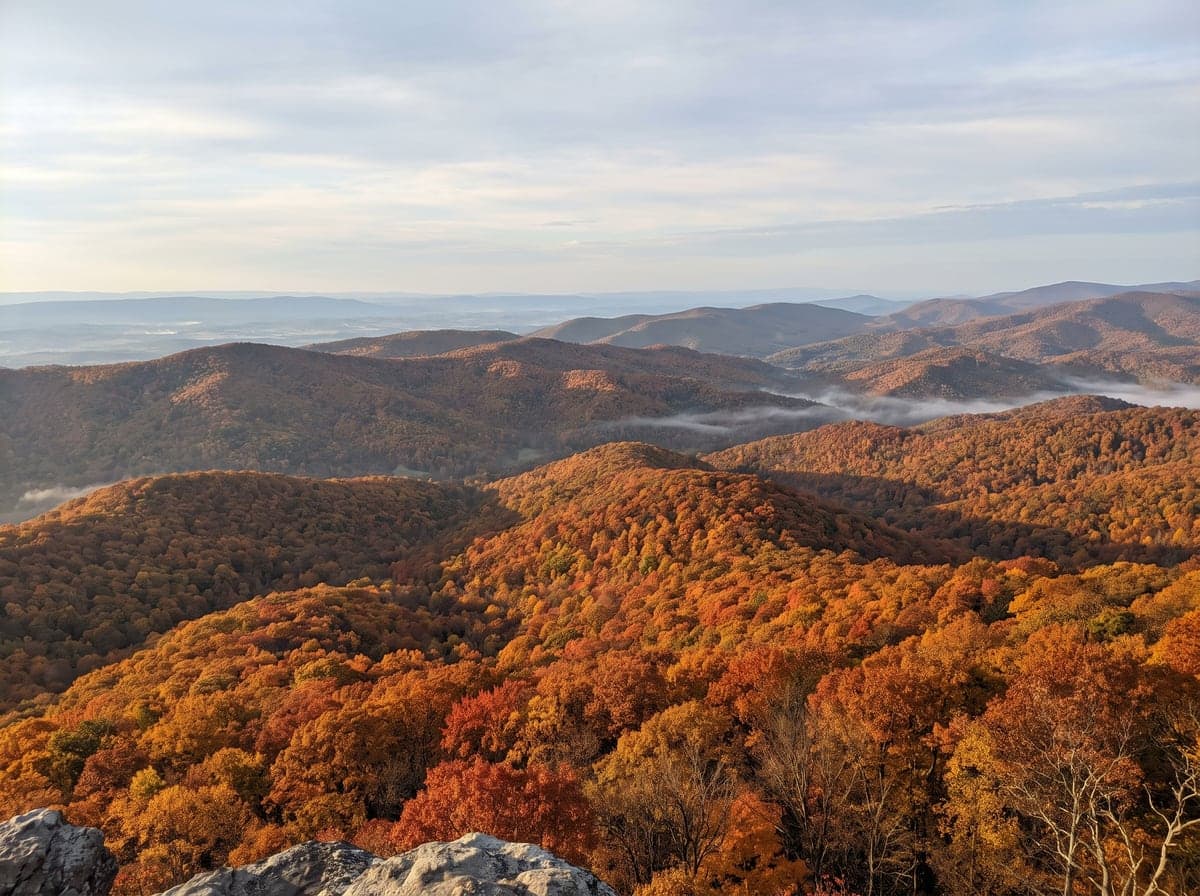 Autumn ridges of the Shenandoah Valley, Virginia